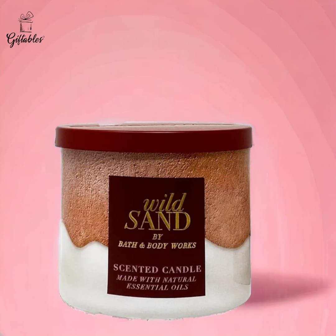 Bath & Body Works Wild Sand Scented Candle 3-WICK