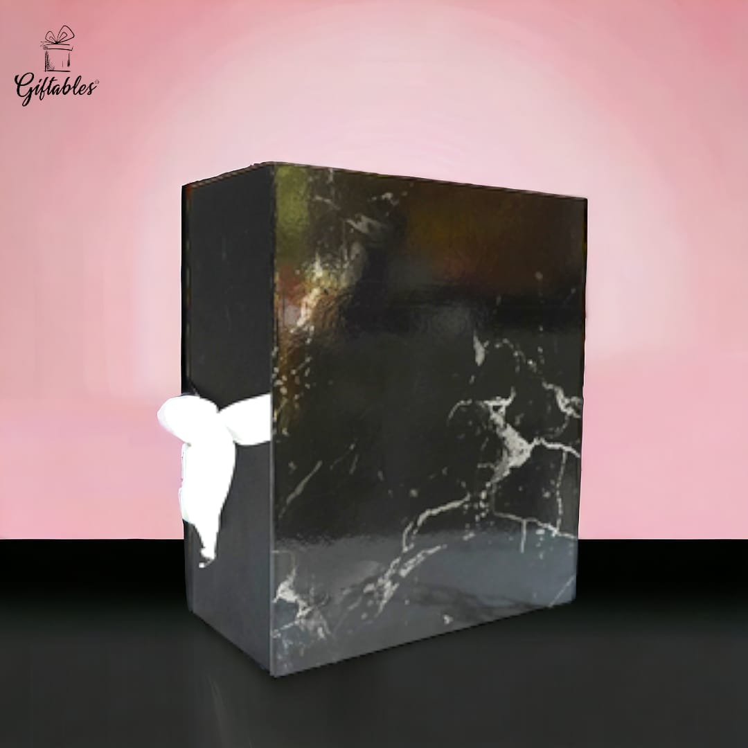 Black marble box