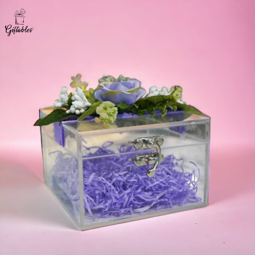 Acrylic box decorated