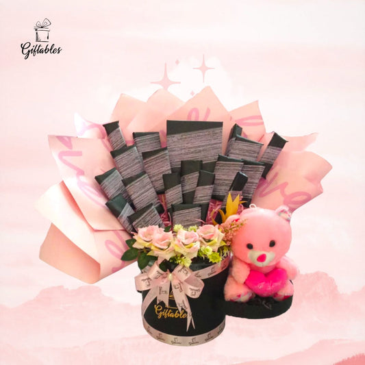 Gift Basket With Teddy Bear