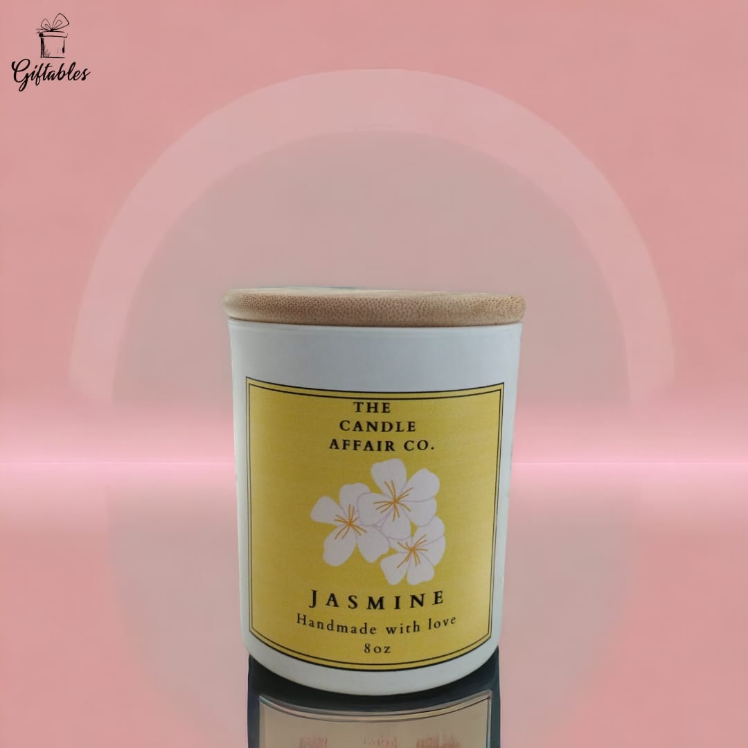 The Candle Affair Jasmine - Premium Matte White Jar