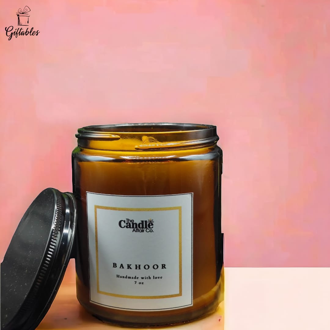 The Candle Affair Bakhoor - Amber Jar Single wick