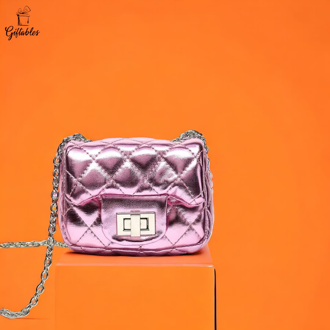 Shiny Pink Mini Bag