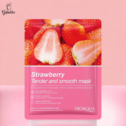 Bio Aqua Strawberry Sheet  Mask