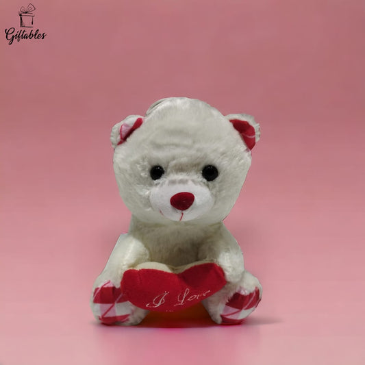 Teddy Bear Red & White