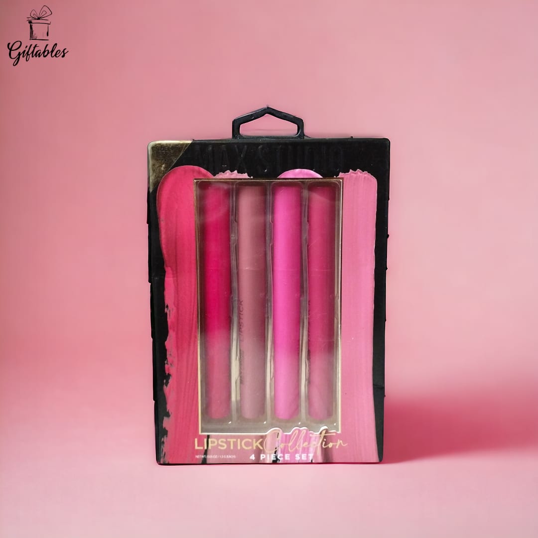 Max Studio  Lipstick Collection  4 piece Set NET WT 1.5g each