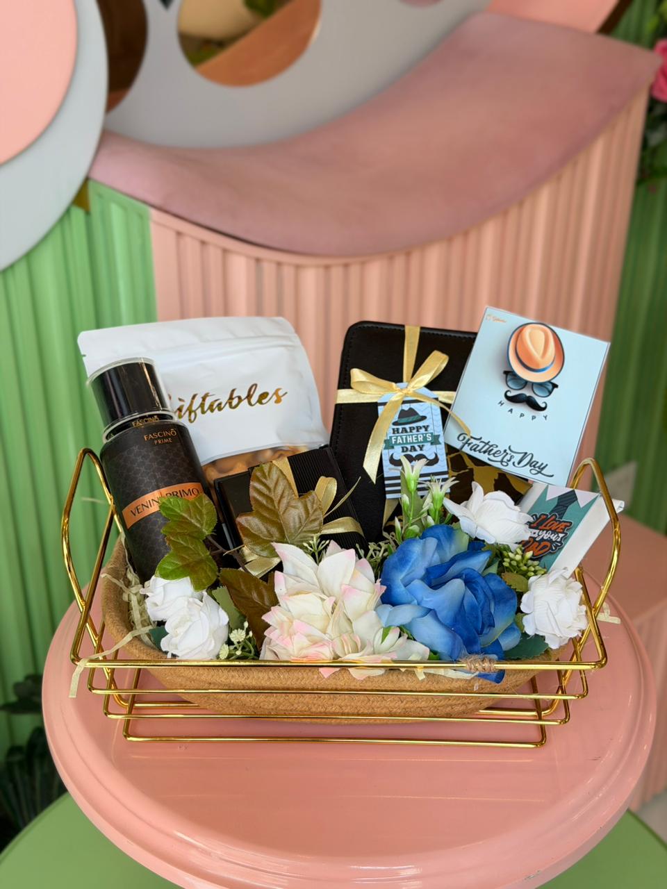 Gentleman’s Floral Basket