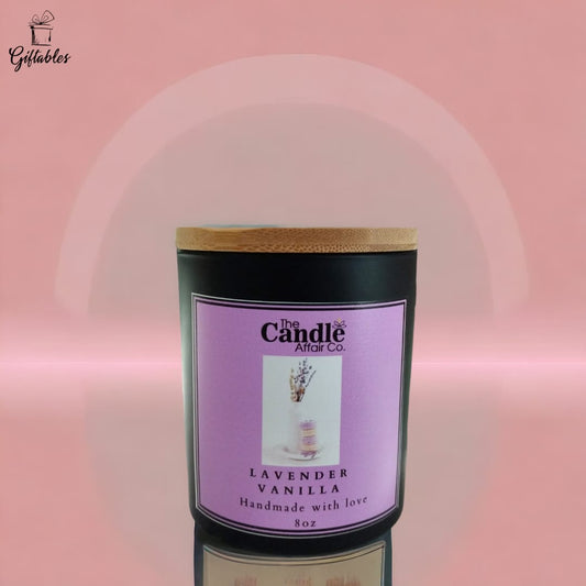 The Candle Affair Lavender Vanilla  - Premium Matte Black Jar