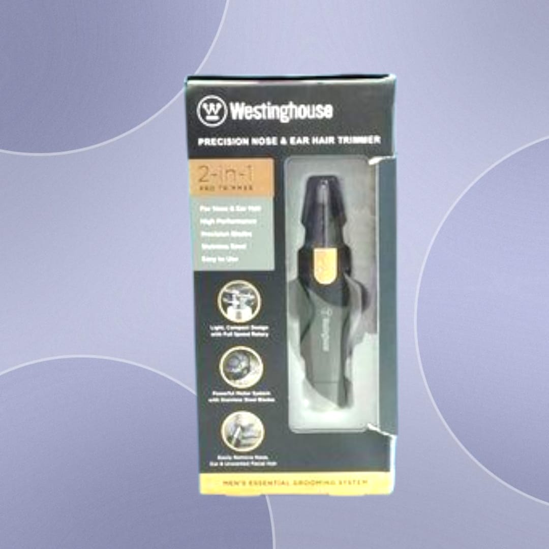 Westinghouse precision nose & ear hair trimmer high performance, stainless steel