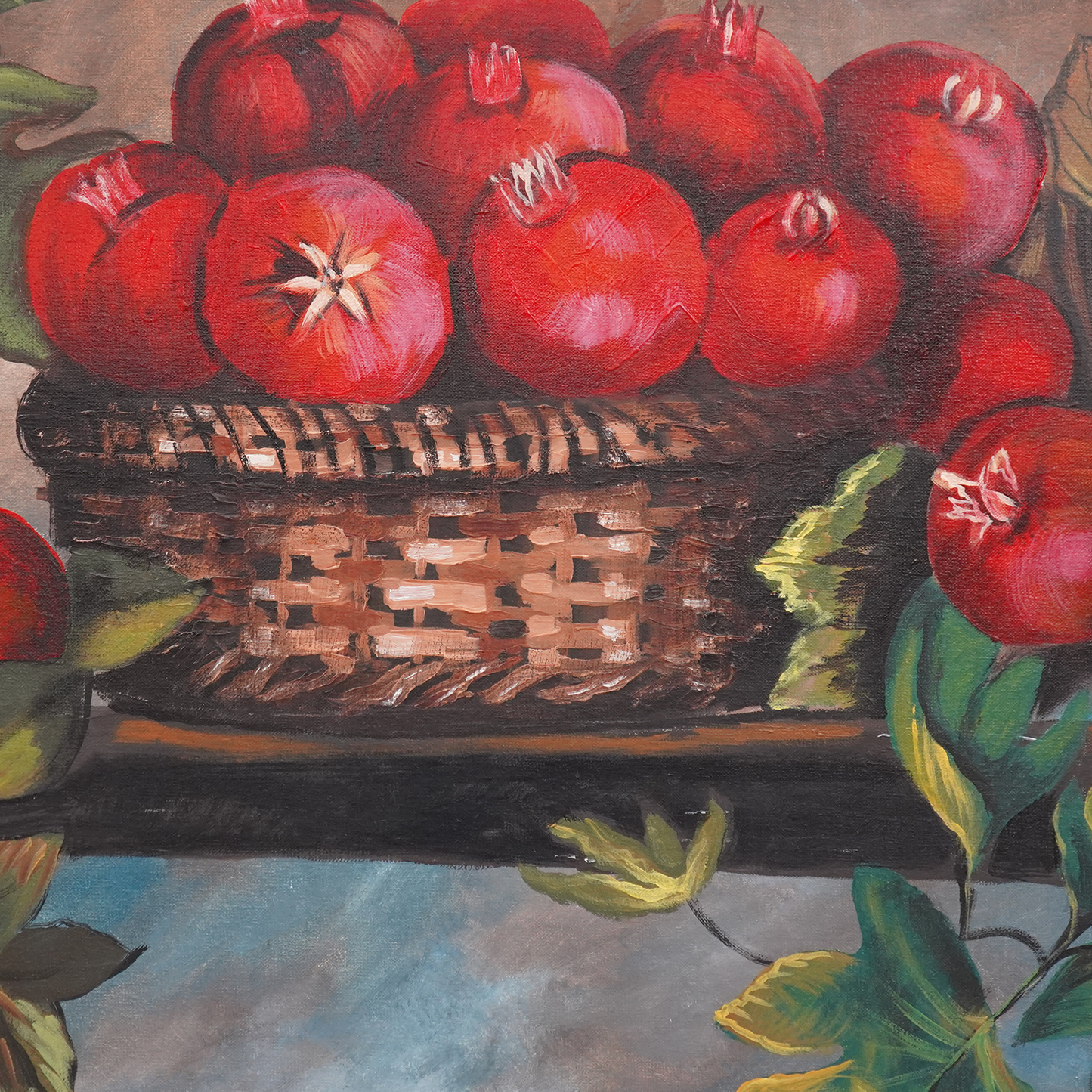 A2 pomegranate still life