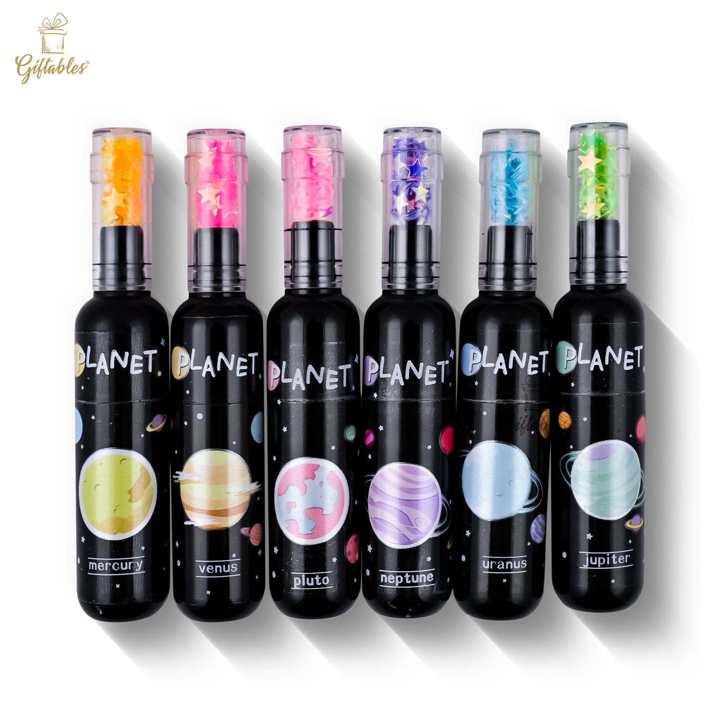 Mini highlighters set of 6 pcs